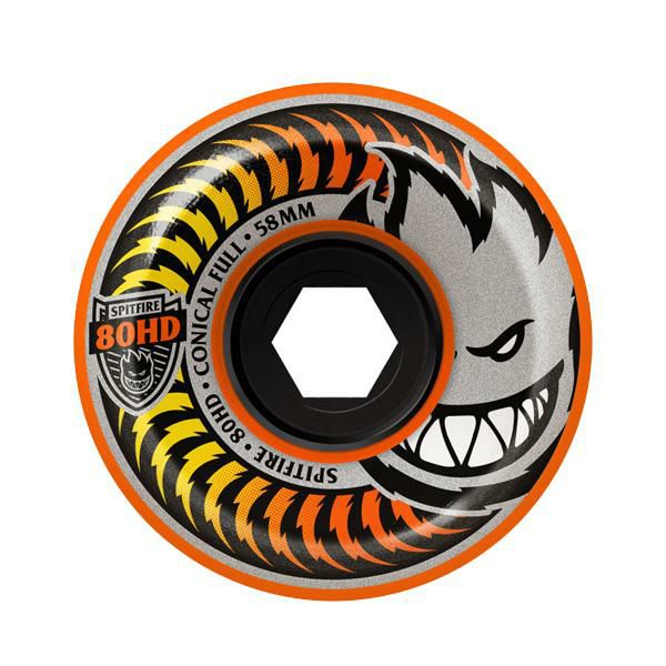 スケボー ソフトウィール SPITFIRE 80HD FADE ORANGE CONICAL FULL