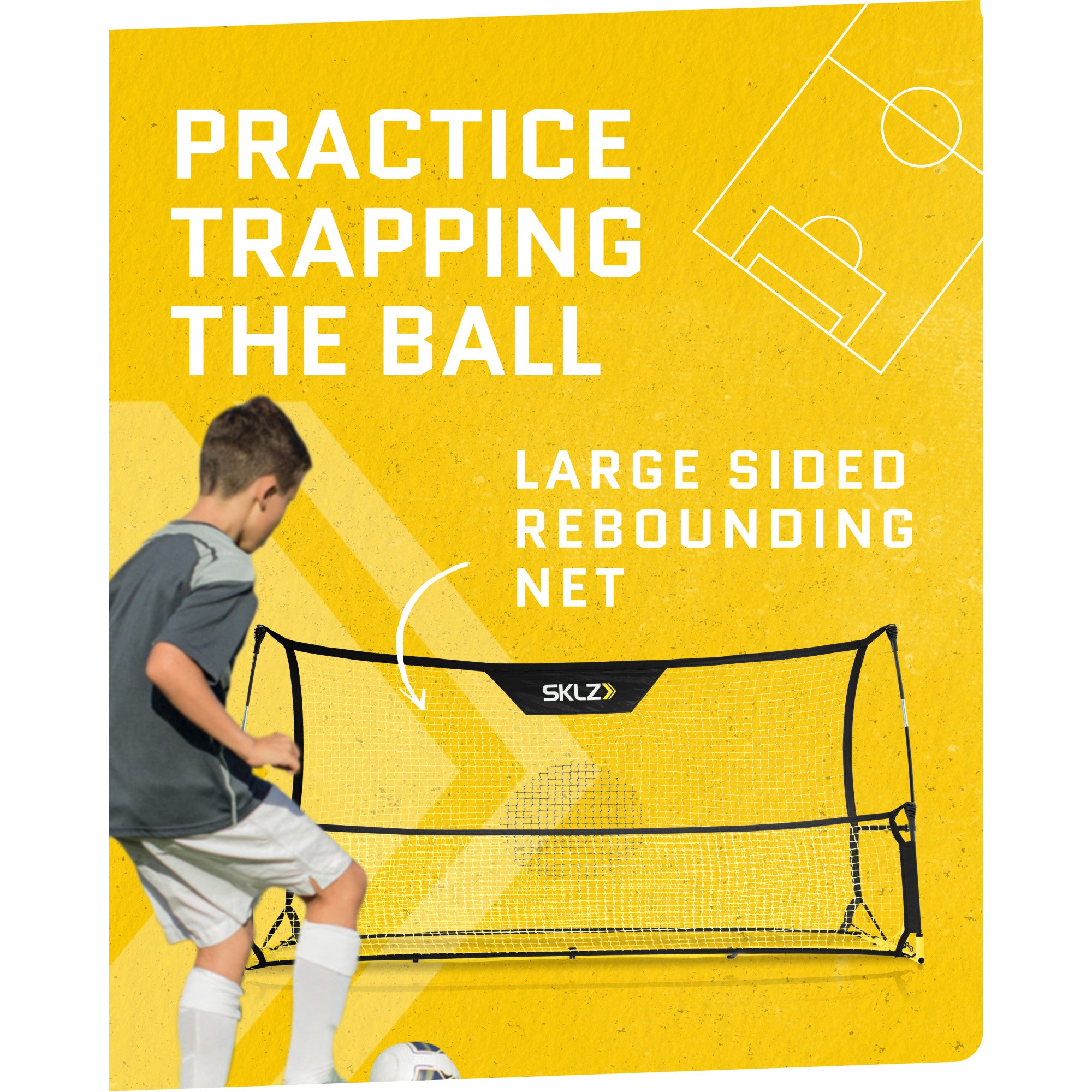 SKLZ Quickster Soccer Trainer Portable Soccer Rebounder Net