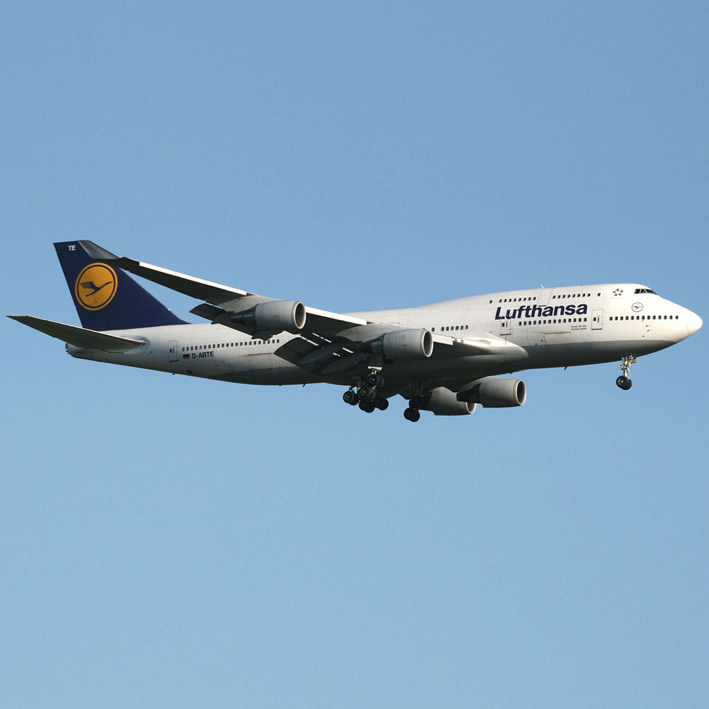 SOLD OUT! AVIATIONTAG B747 D-ABTE Lufthansa White アビエーション