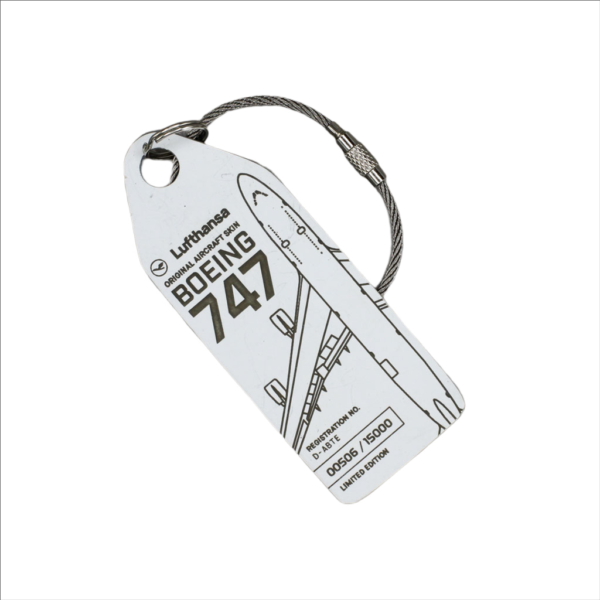 SOLD OUT! AVIATIONTAG B747 D-ABTE Lufthansa White アビエーション