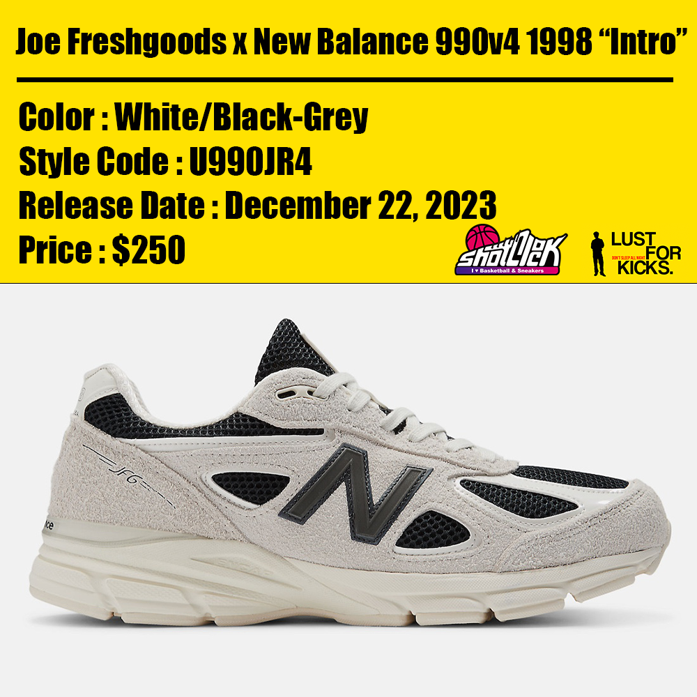 2023年12月22日発売Joe Freshgoods x New Balance 990v4 Made in USA