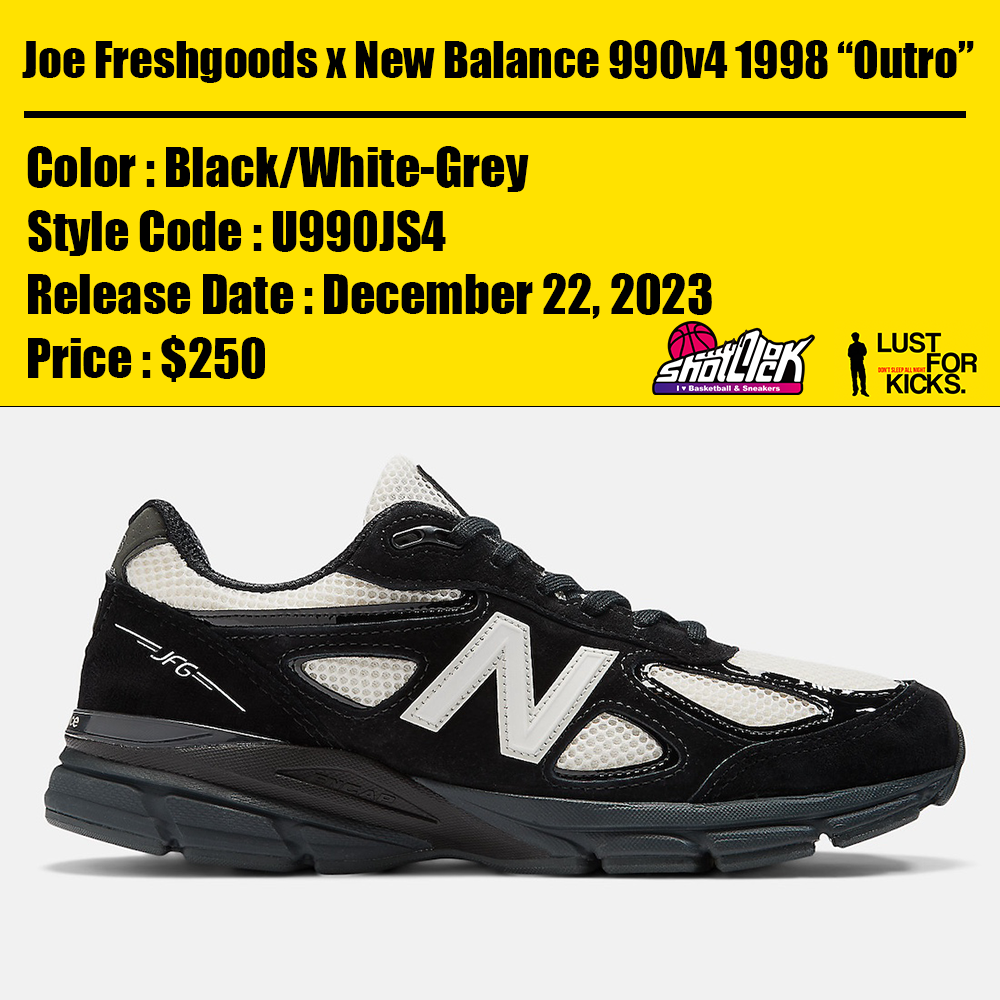 2023年12月22日発売Joe Freshgoods x New Balance 990v4 Made in USA
