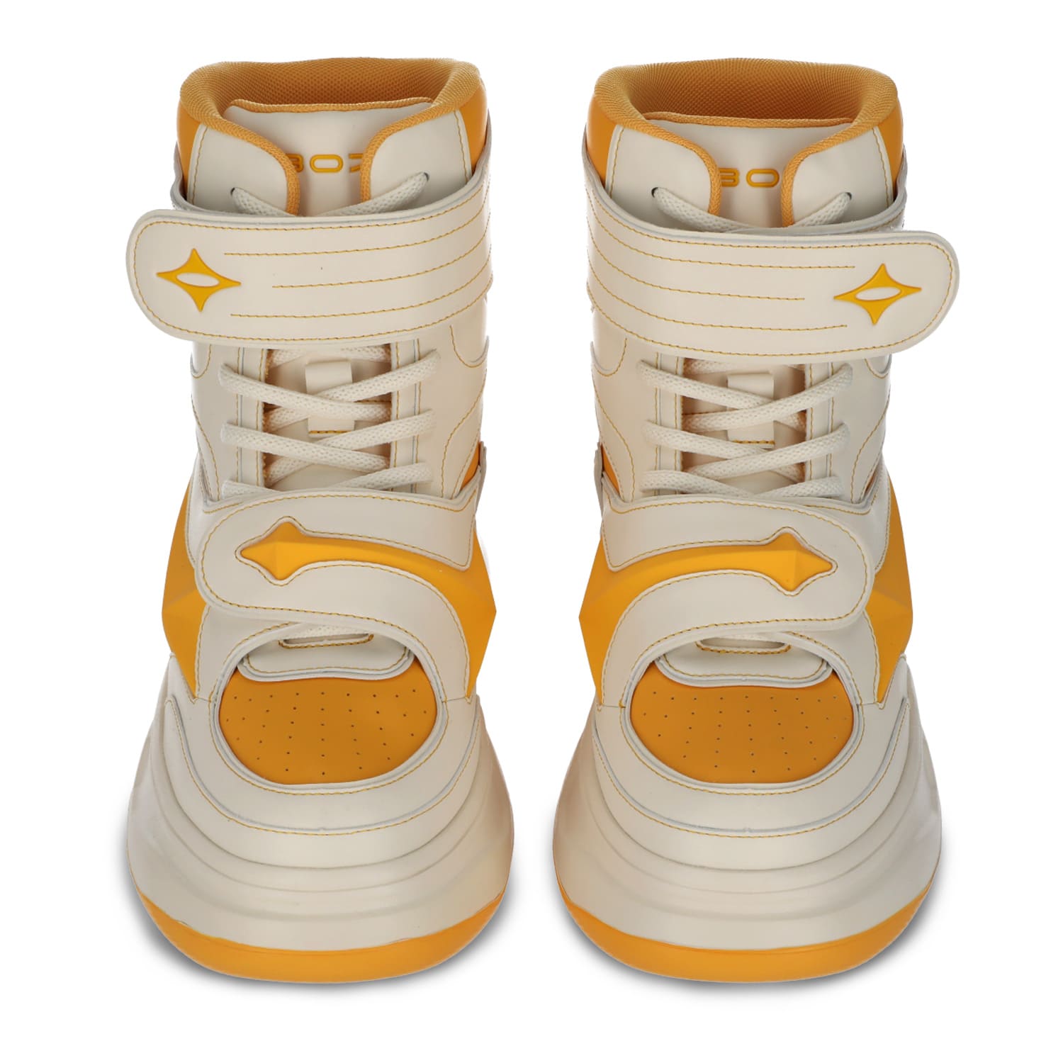 STAR SNEAKERS HIGH #WHT/YEL - SHOWCASE