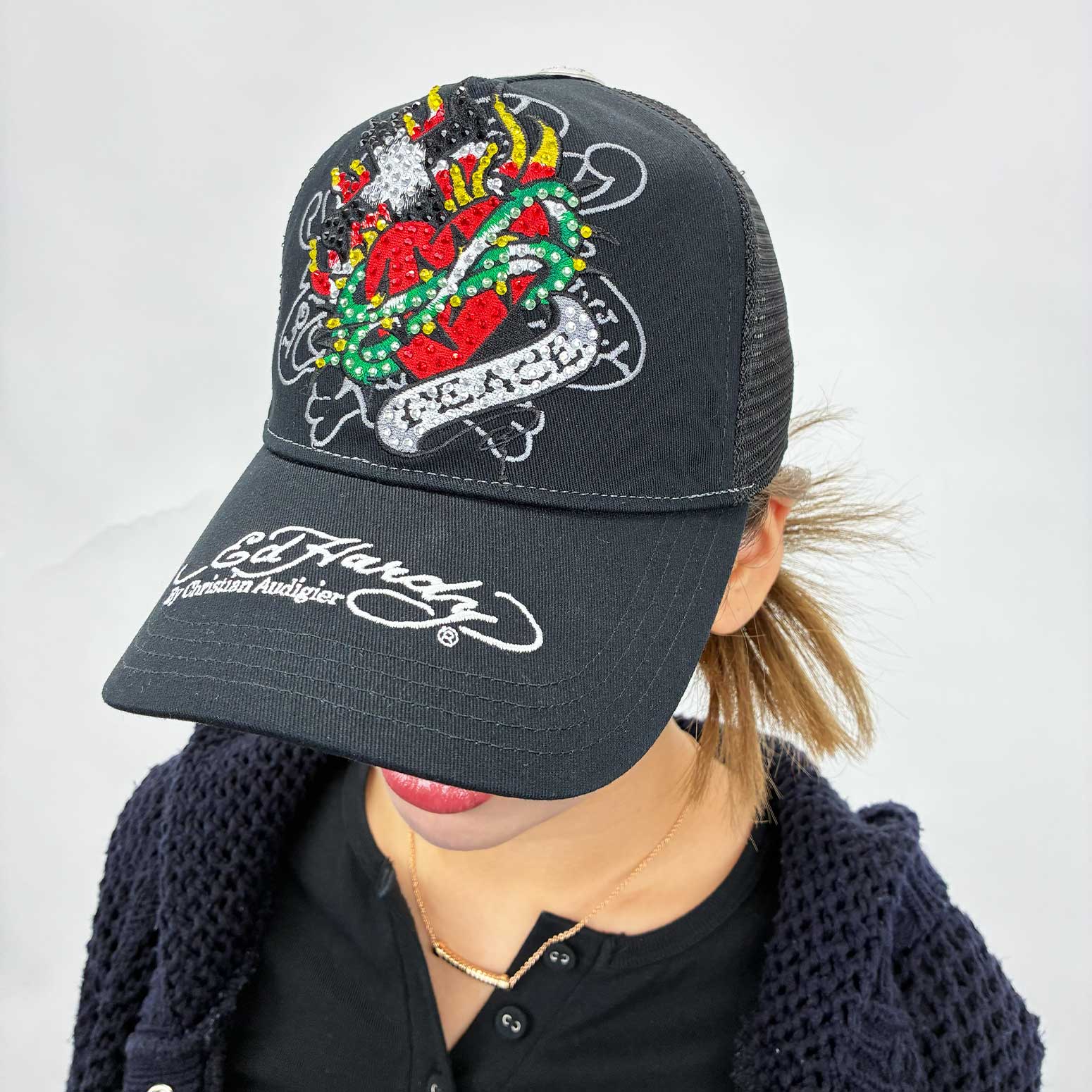 エドハーディー HEART R-STONE CAP - SHOWCASE