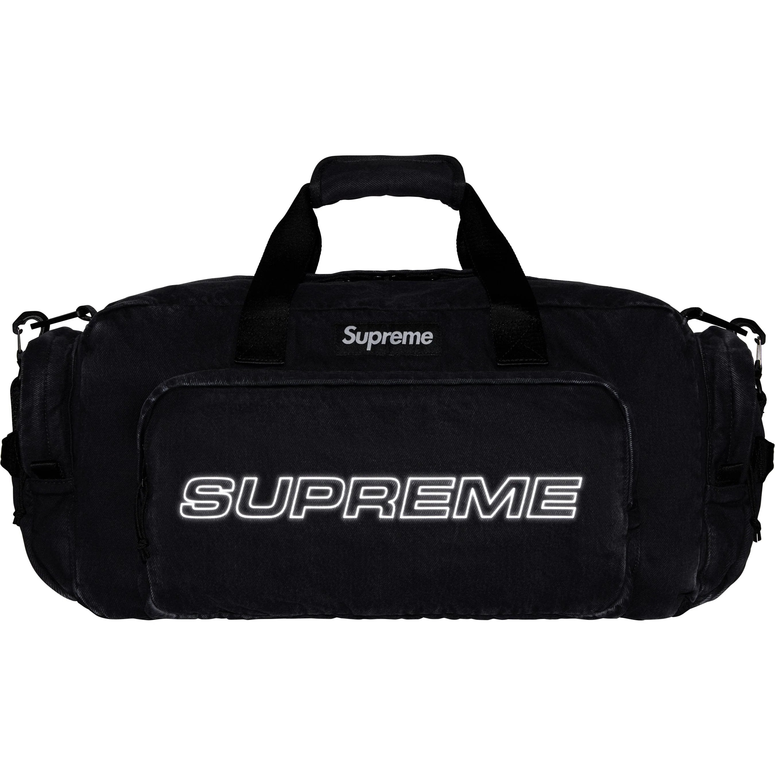 Supreme Denim Duffle Bag Black – shoegamemanila