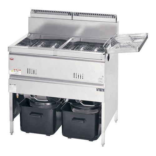 ガス式フライヤー （二槽式） MGF-13WK 都市ガス 1-0738-0202 – 業務用