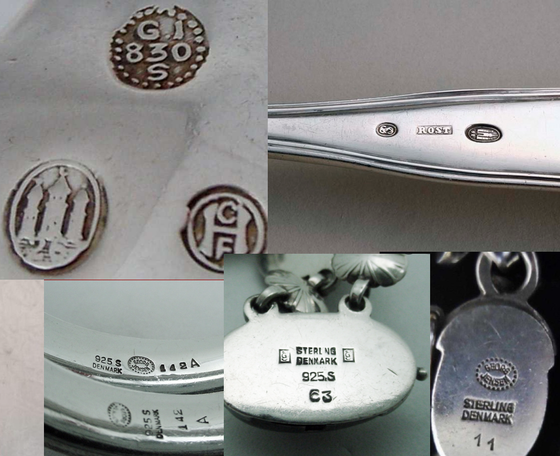 アンティークシルバー 世界各国の銀食器シルバーのホールマーク（刻印