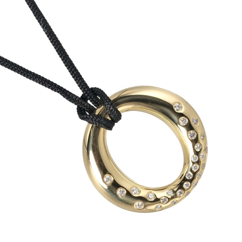 TIFFANY&Co.】ティファニー セビアナ ネックレス トップ幅24mm K18