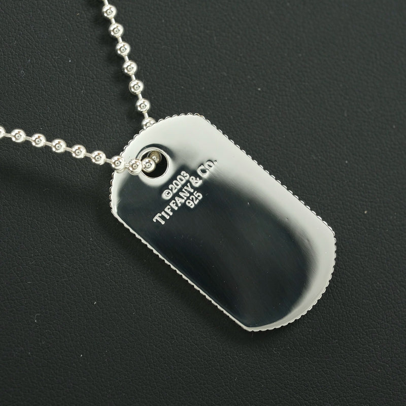 TIFFANY&Co.】ティファニー ドッグタグ ネックレス シルバー925 ユニ