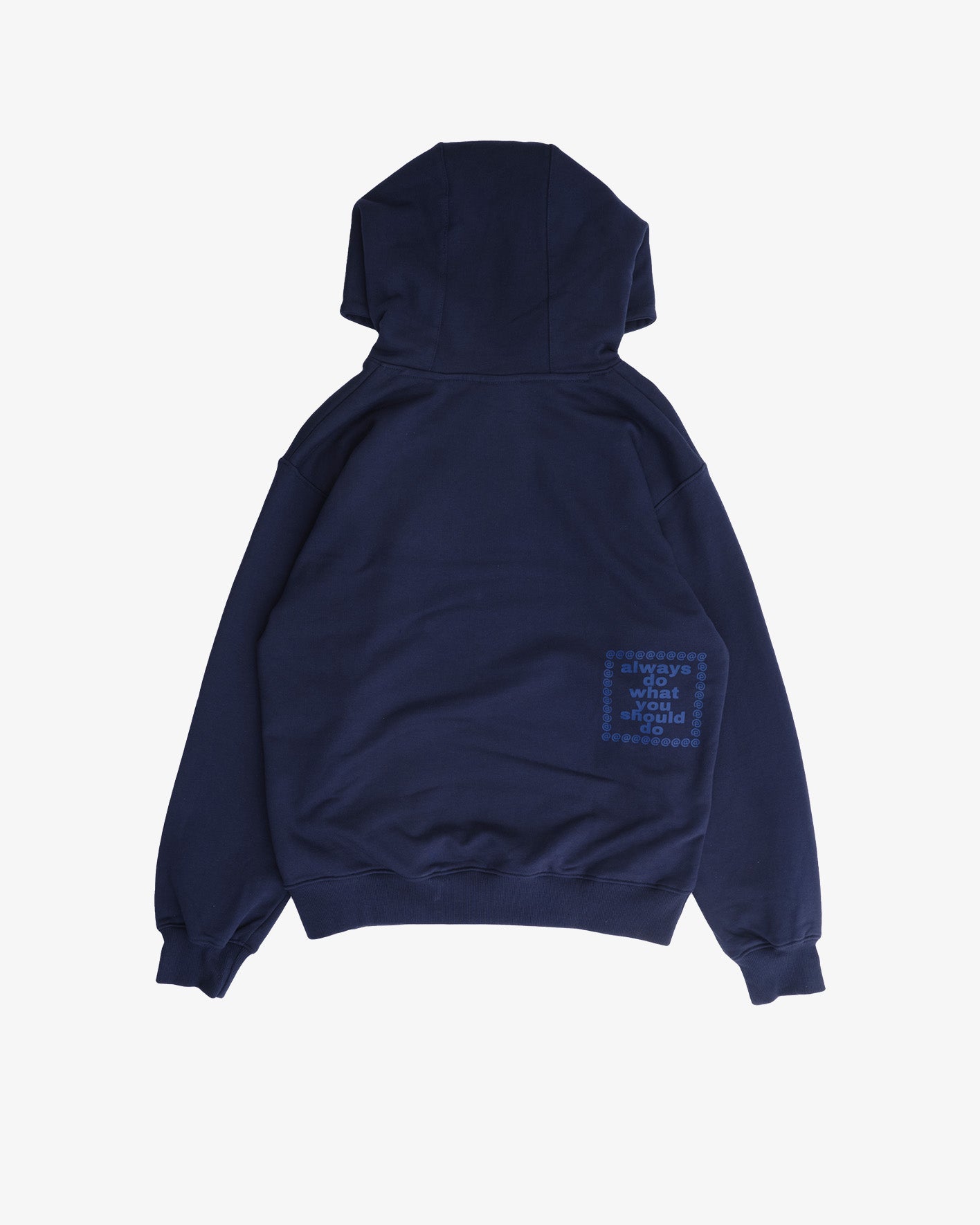 ALWAYS DO WHAT YOU SHOULD DO: Scribble @Sun Hoodie (Navy) | DSMG E
