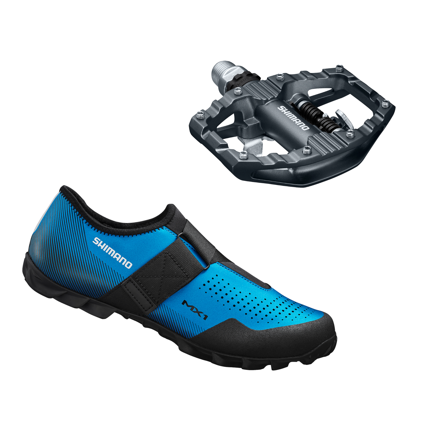 ビンディングシューズ 初心者セット SPD シマノ SH-MX100 PD-EH500