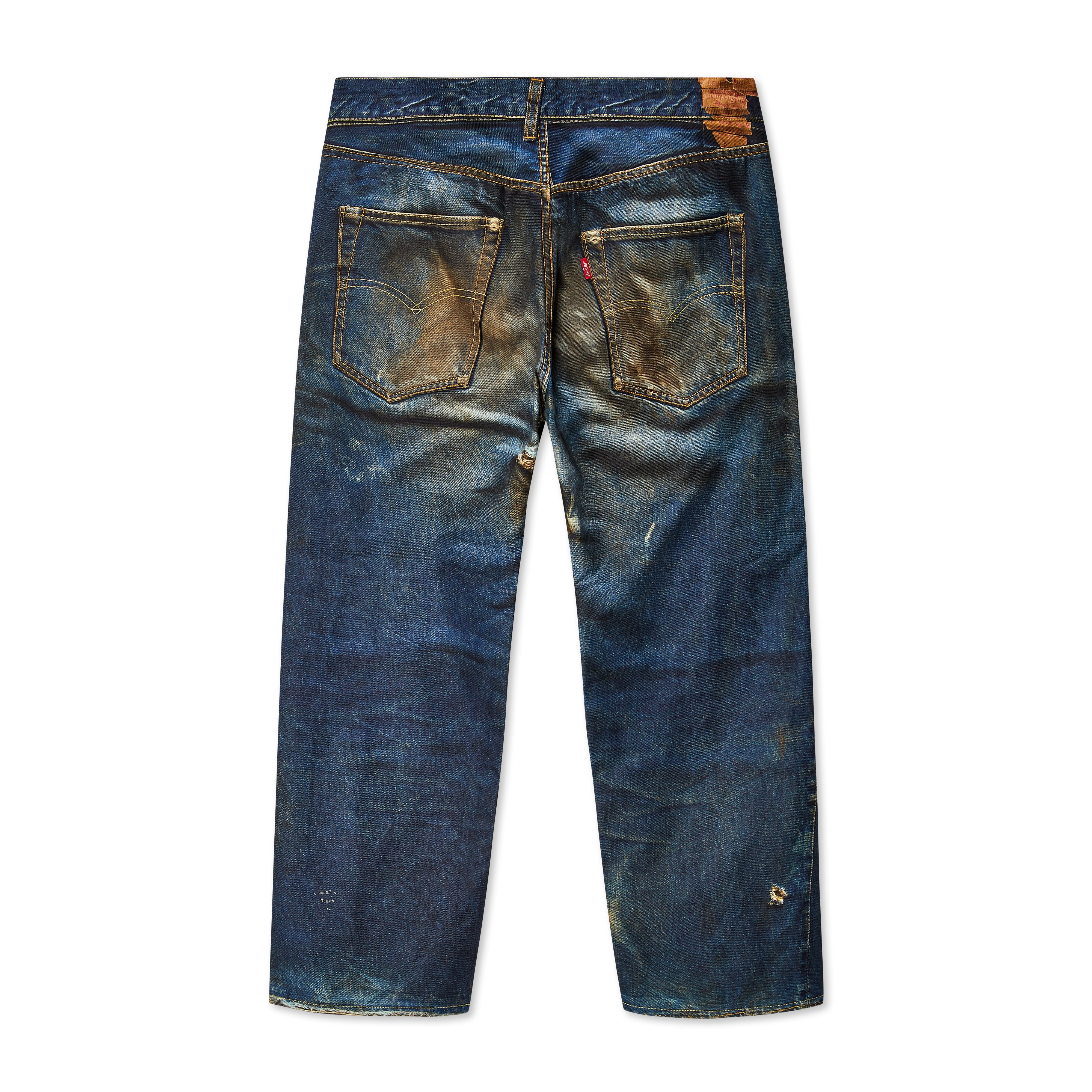 Junya Watanabe MAN: Levi's Denim Print Pants (Indigo) | DSMNY E-SHOP