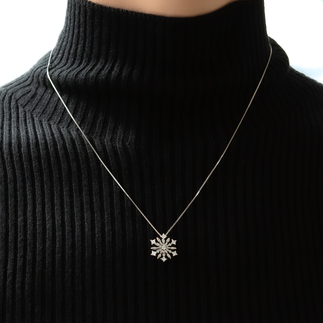 ネックレス プラチナ ダイヤモンド/アイスブルーダイヤモンド(JL