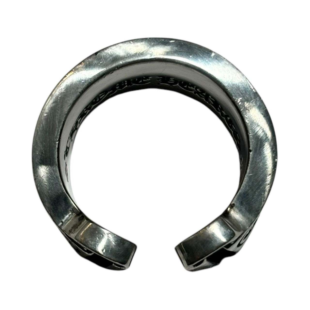 CHROME HEARTS(クロムハーツ) SCROLL LABEL RING ラージ スクロール