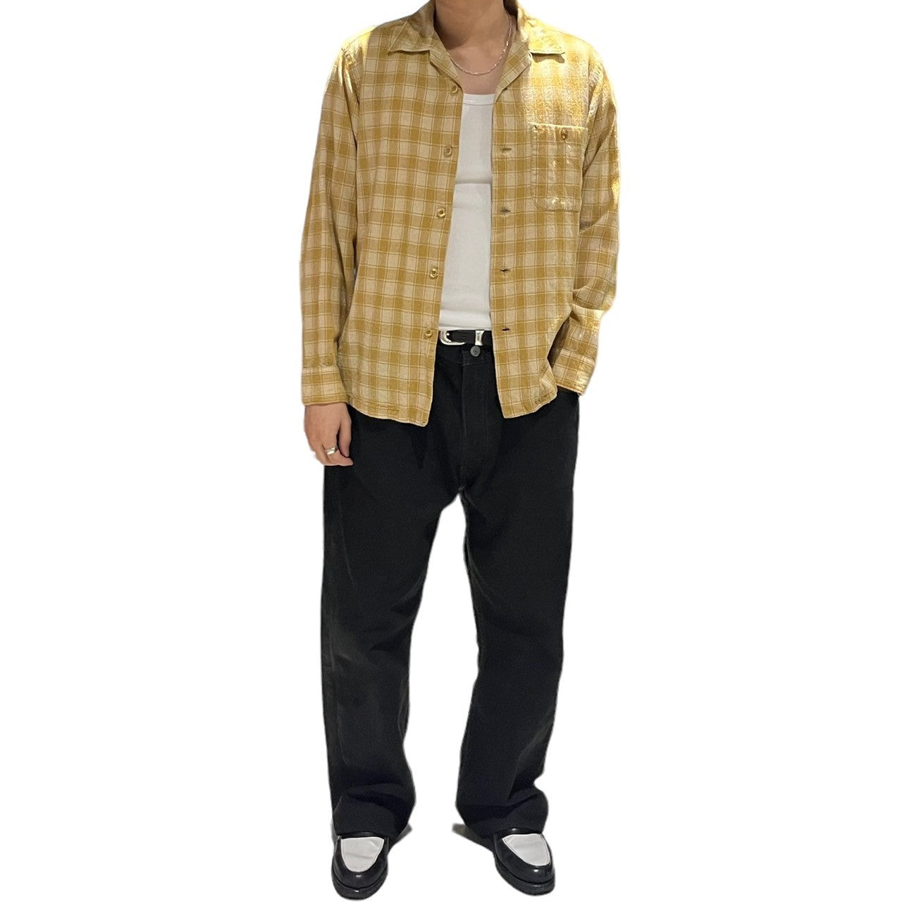 PENDLETON(ペンドルトン) 60's ~ 70's open collar wool check shirt