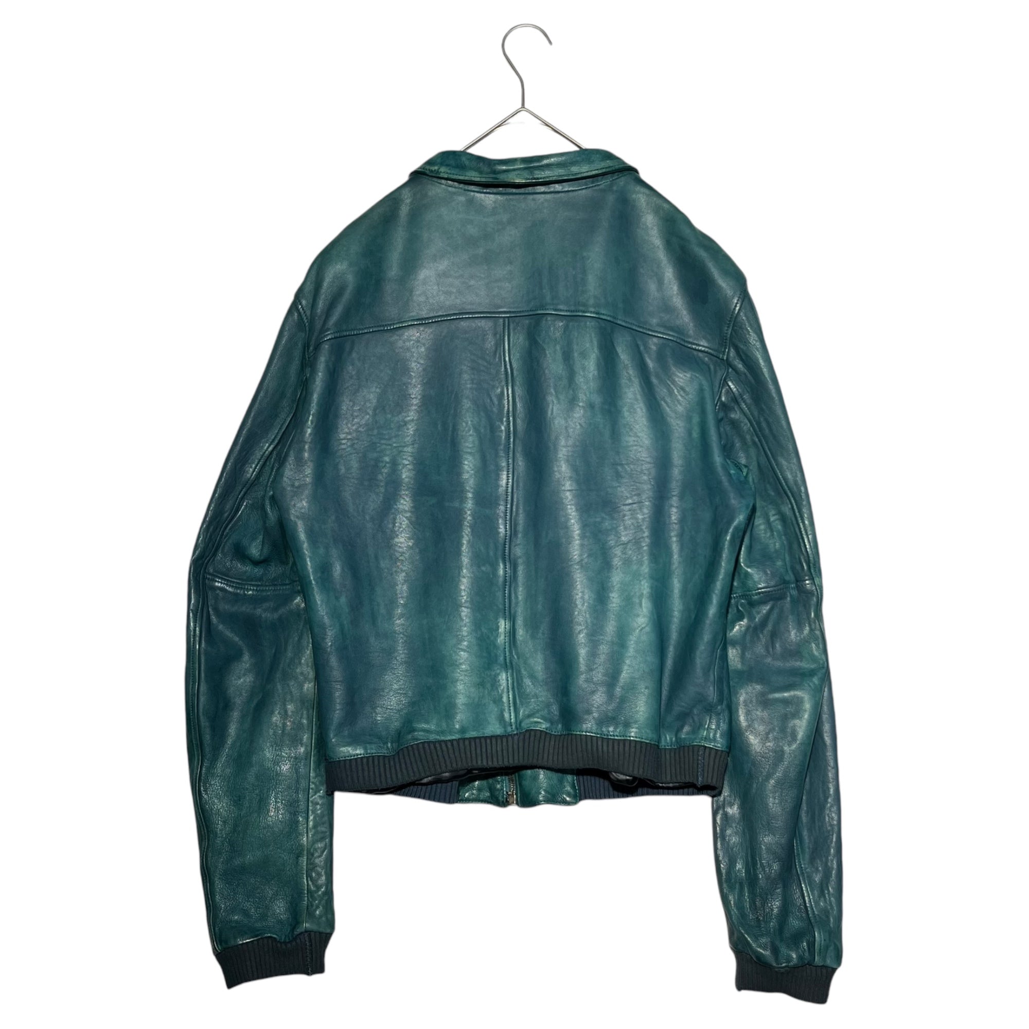 DOLCE&GABBANA(ドルチェ&ガッバーナドルガバ) Blue dyed lamb leather