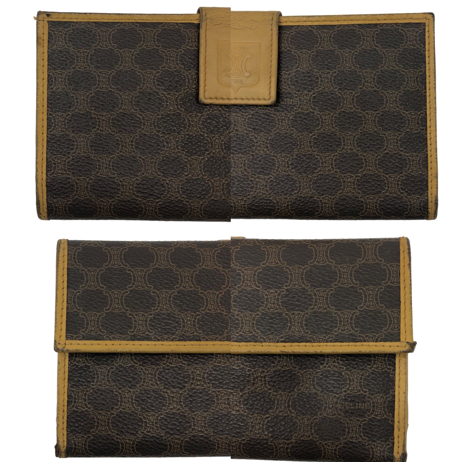 CELINE(セリーヌ) macadam pattern long wallet マカダム 長財布 M13