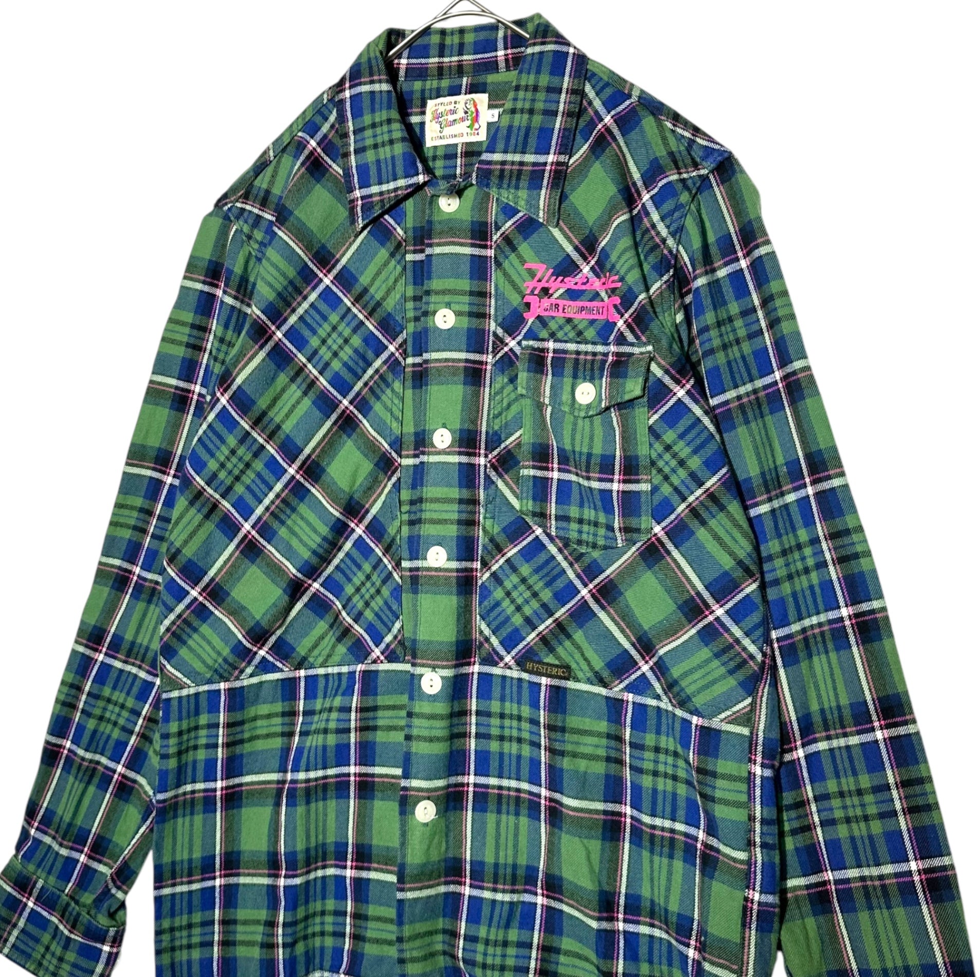 HYSTERIC GLAMOUR(ヒステリックグラマー) Girls Print Check Shirt