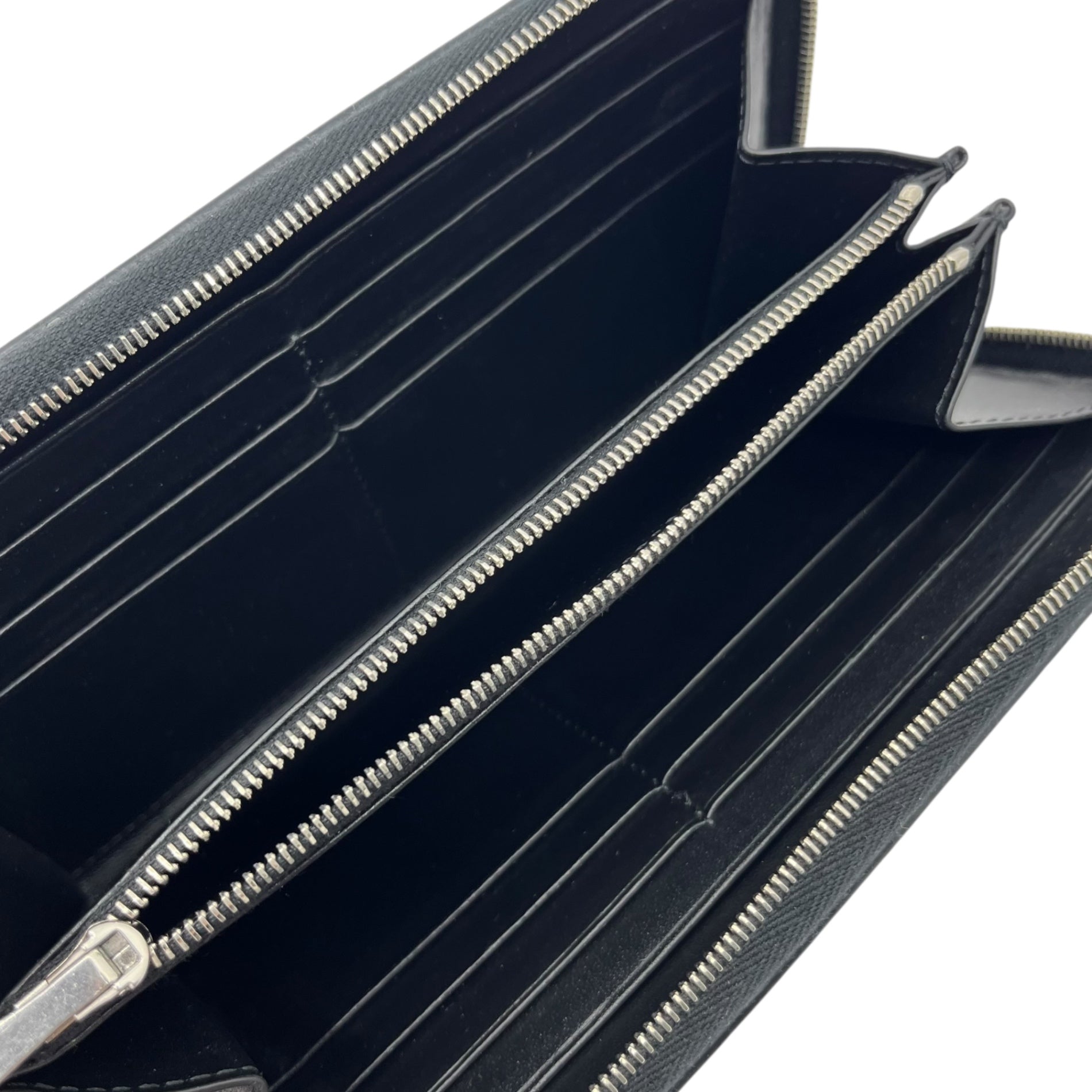 CELINE(セリーヌ) Croco-embossed leather round zip wallet