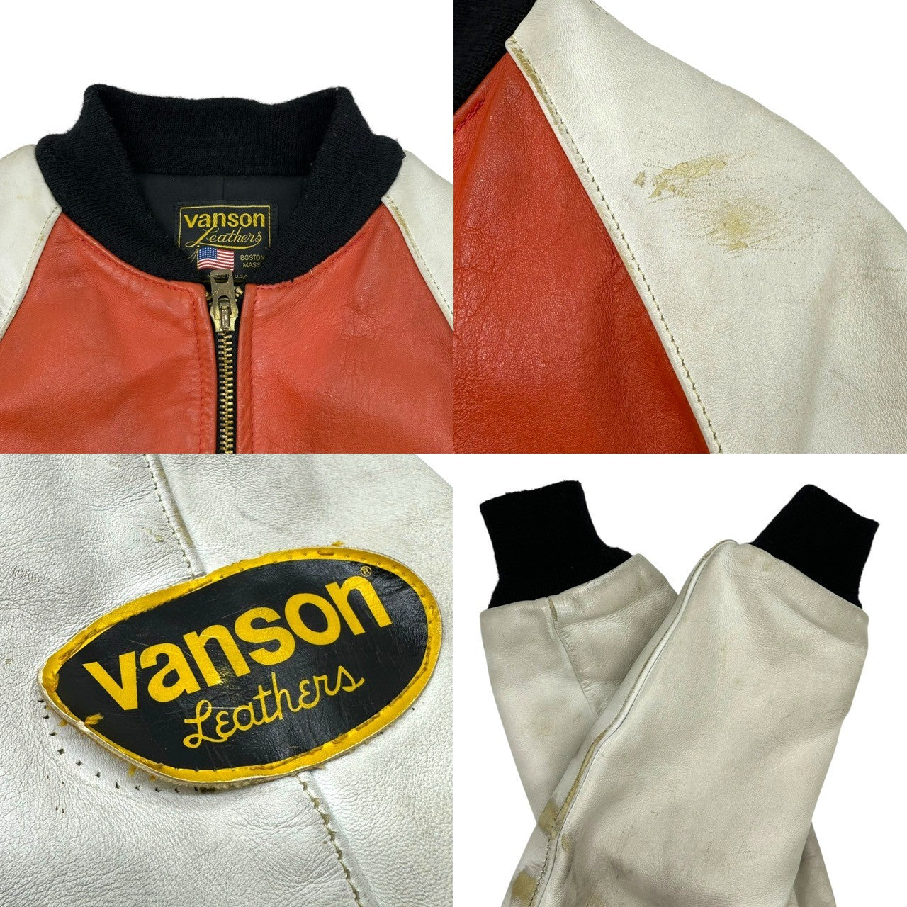 VANSON(バンソン) USA made Old Racing Leather Jacket オールド