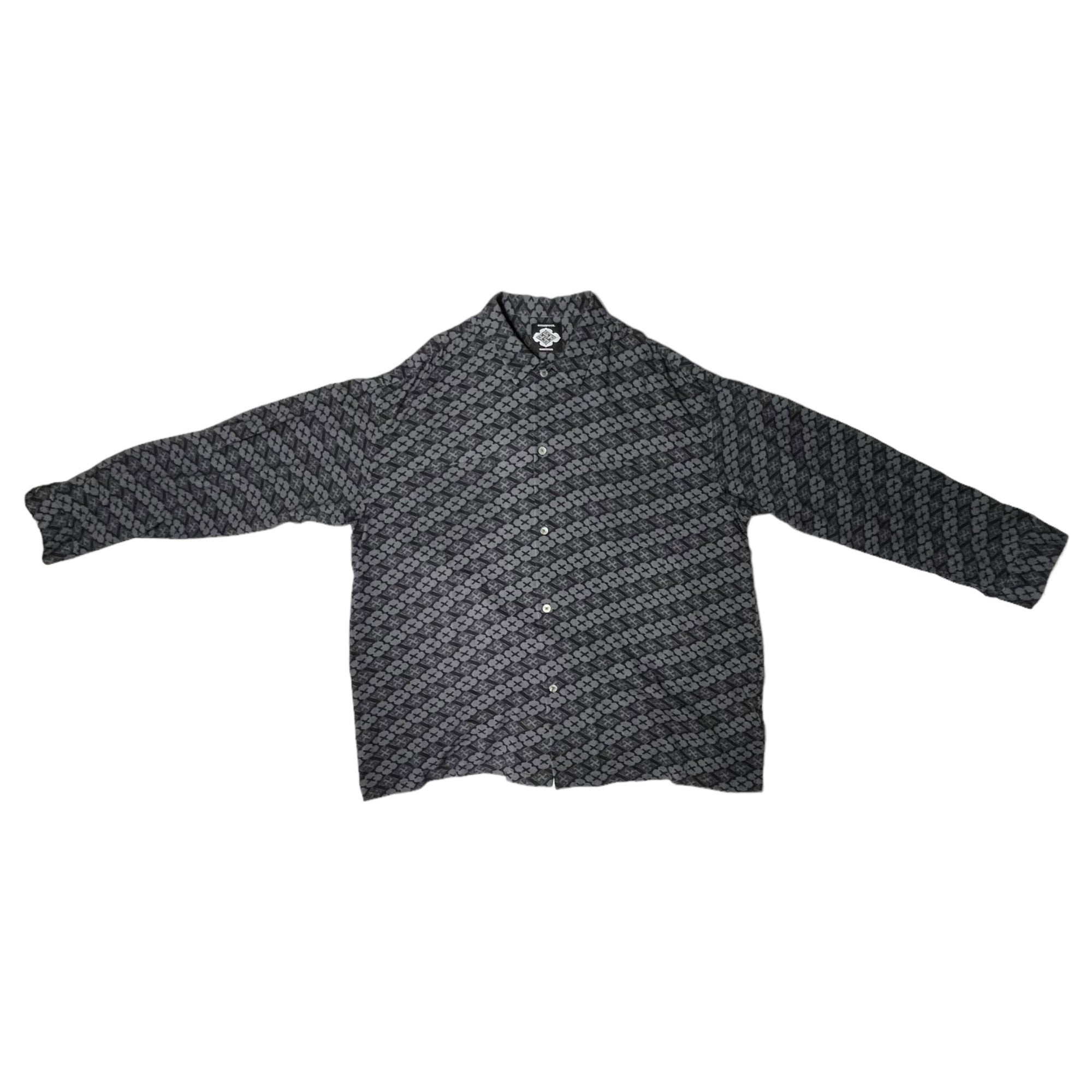 BUDSPOOL ×GAKKIN(バッズプール×ガッキン) 舐達麻 花罰 レーヨン長袖