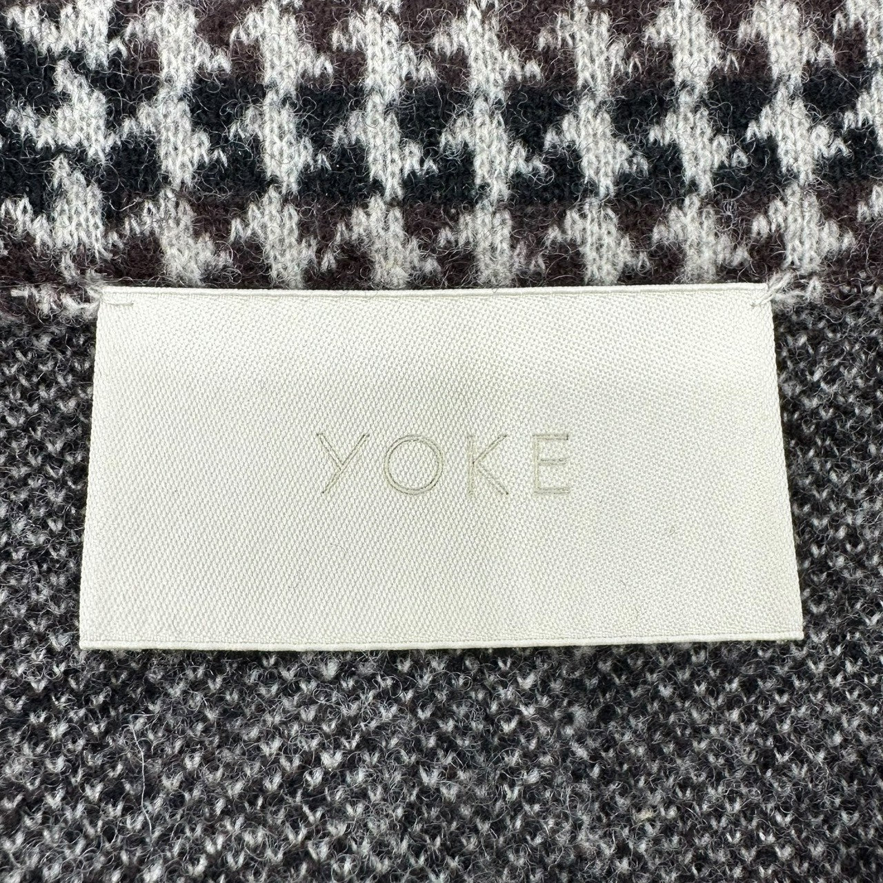 YOKE(ヨーク) 18AW OVERSIZED GUNCLUB CHECK KNIT COAT オーバーサイズ