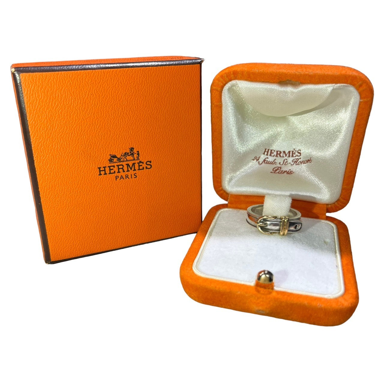 HERMES(エルメス) sun tulle belt ring サンチュールベルト リング 53