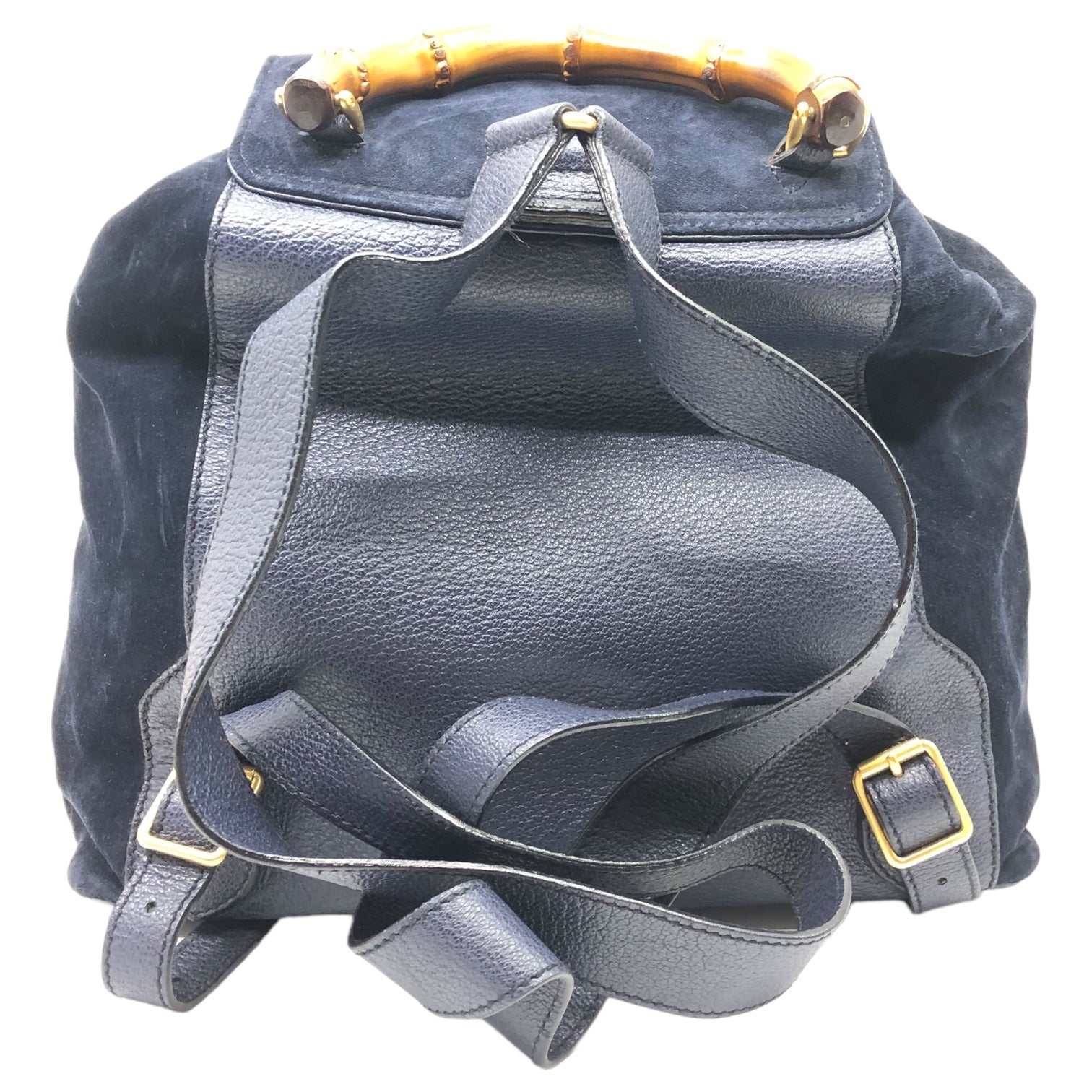 GUCCI(グッチ) vintage suede leather bamboo backpack ヴィンテージ