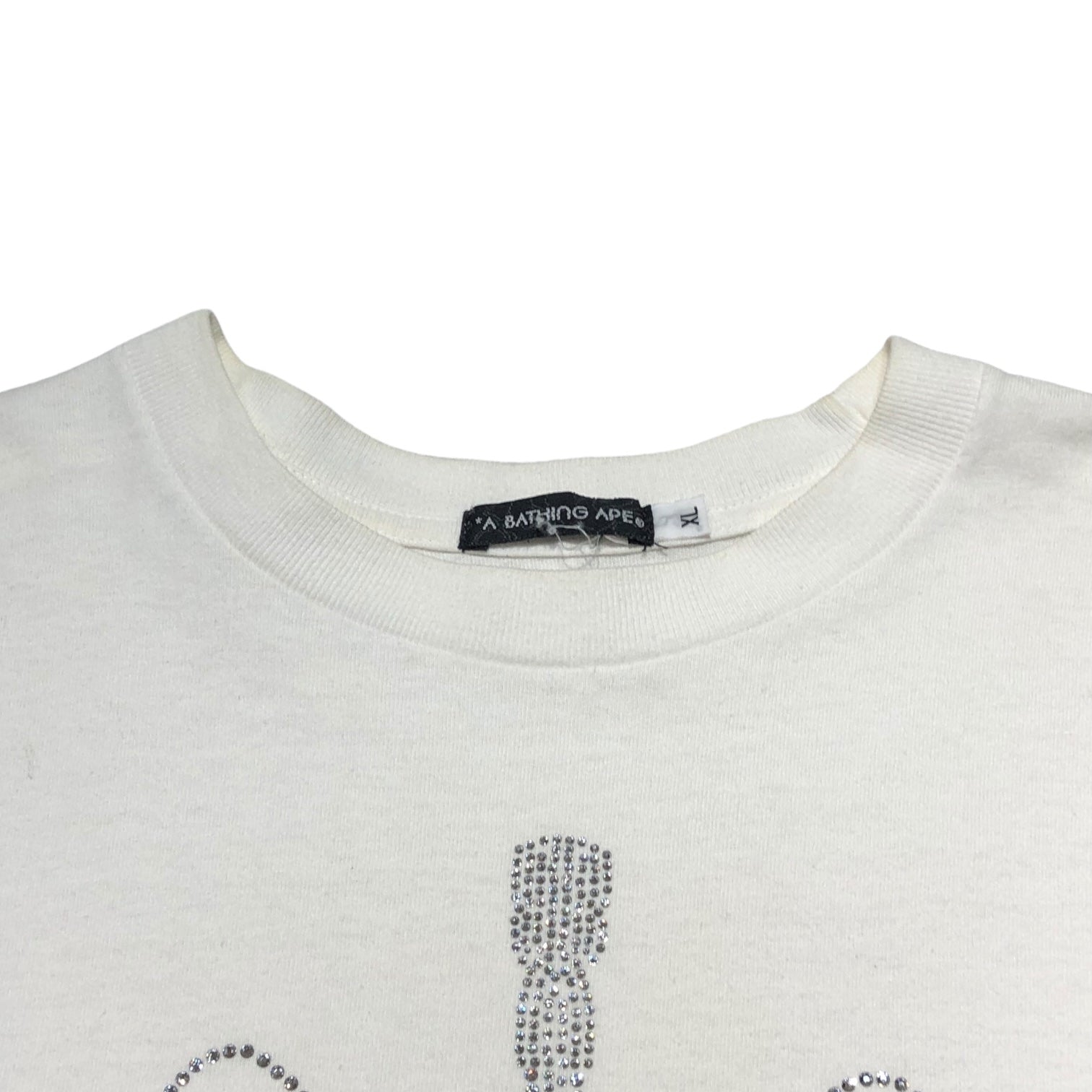 A BATHING APE(アベイシングエイプ) 90's rhinestone shark T-shirt