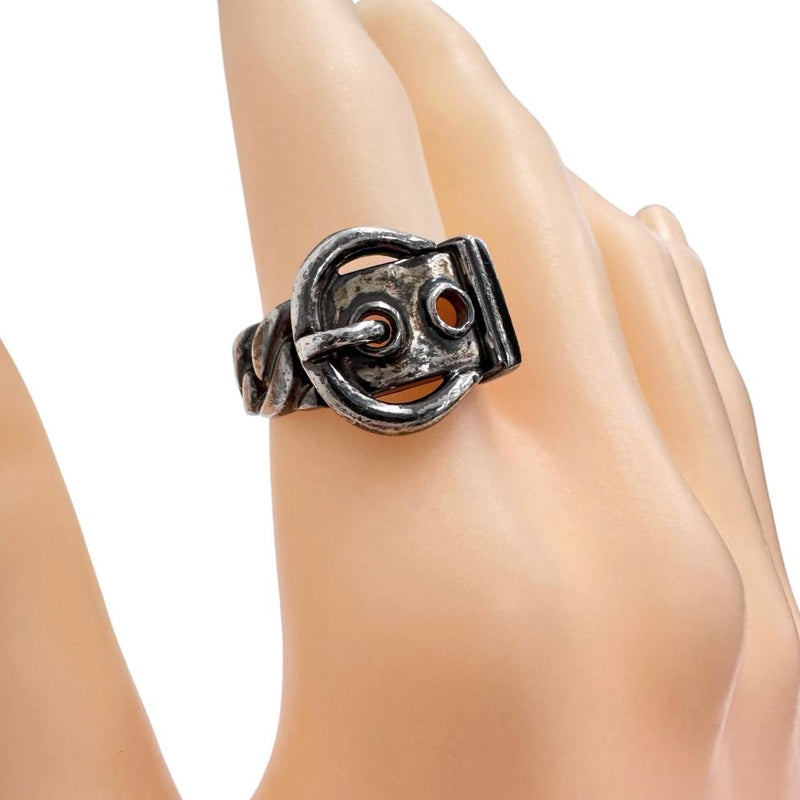 15号【HERMES/エルメス】 リング・指輪 ブックルセリエ シルバー925