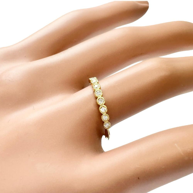 11号【agete/アガット】 ダイヤモンド 0.11ct リング・指輪 K18