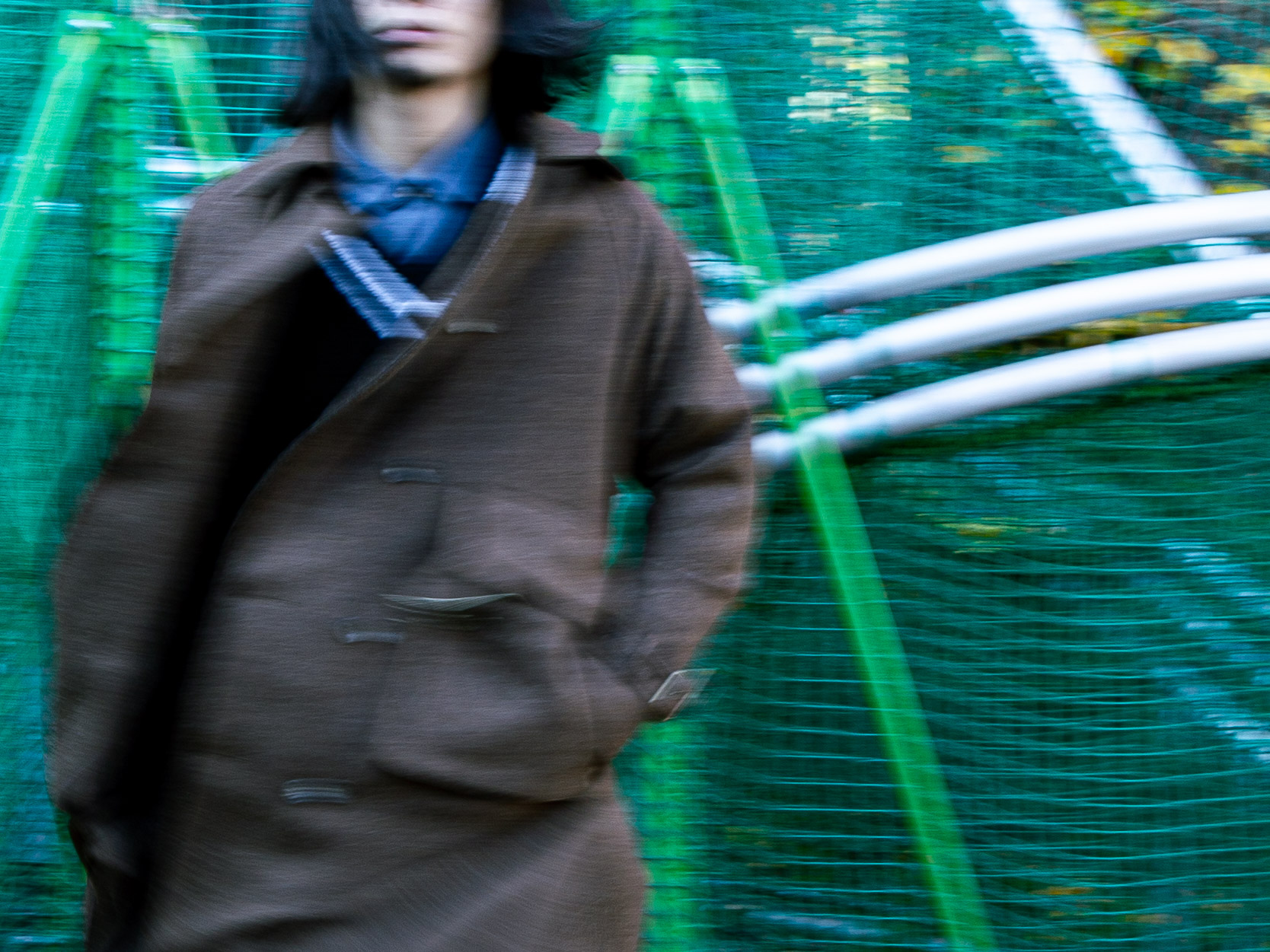 S.E.H KELLY “TRENCH COAT (WEST YORKSHIRE SHETLAND MELTON