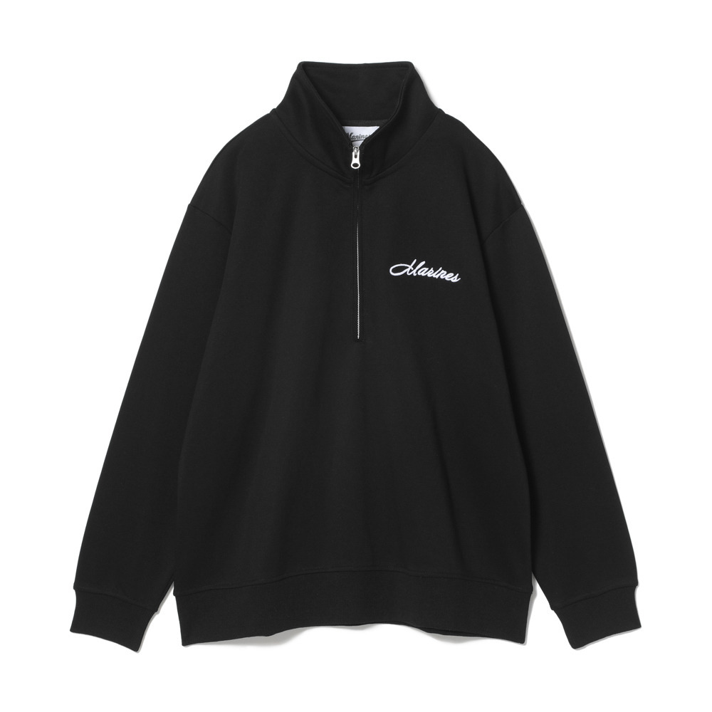 スクリプトMARINES 裏毛ハーフジップ3D刺繍/マリーンズオンライン