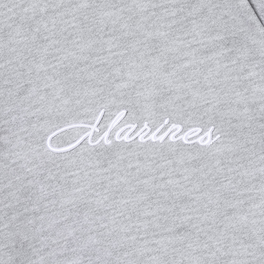 スクリプトMARINES 裏毛ハーフジップ3D刺繍/マリーンズオンライン