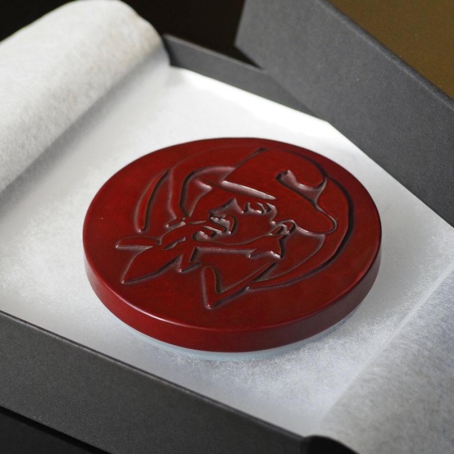 鎌倉彫ビーカーフタ マーロウおじさん マーロウ