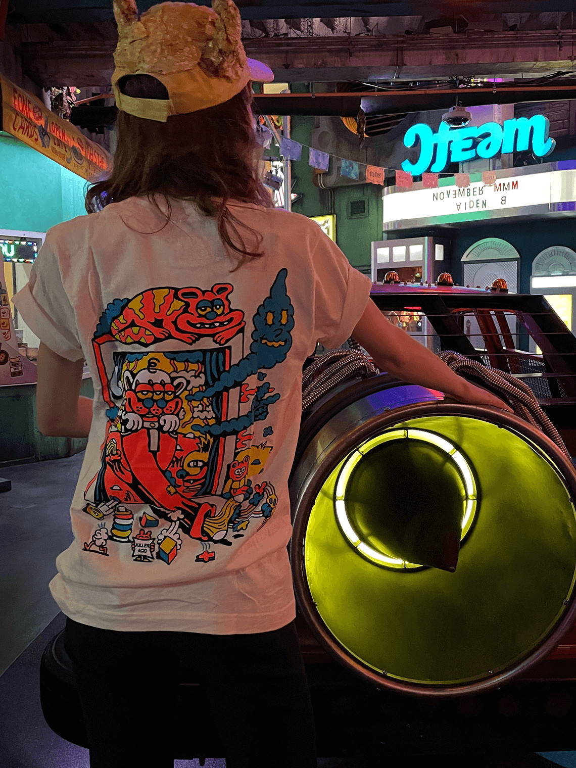 Killer Acid x MW Drippy Door T-Shirt - Meow Wolf
