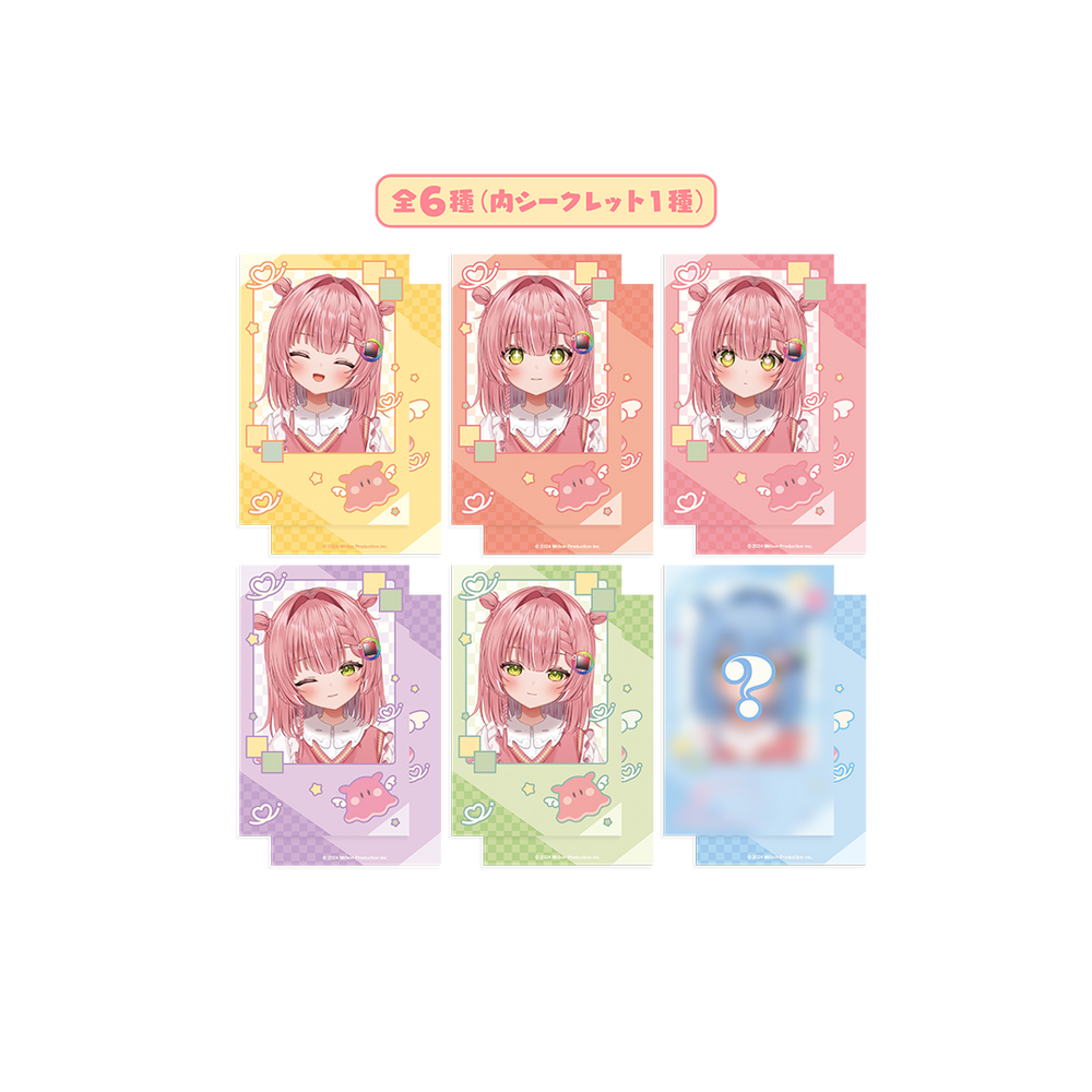 虹深°ぬふ デビュー記念 ランダムチェキ風カード 全6種 – ミリプロ