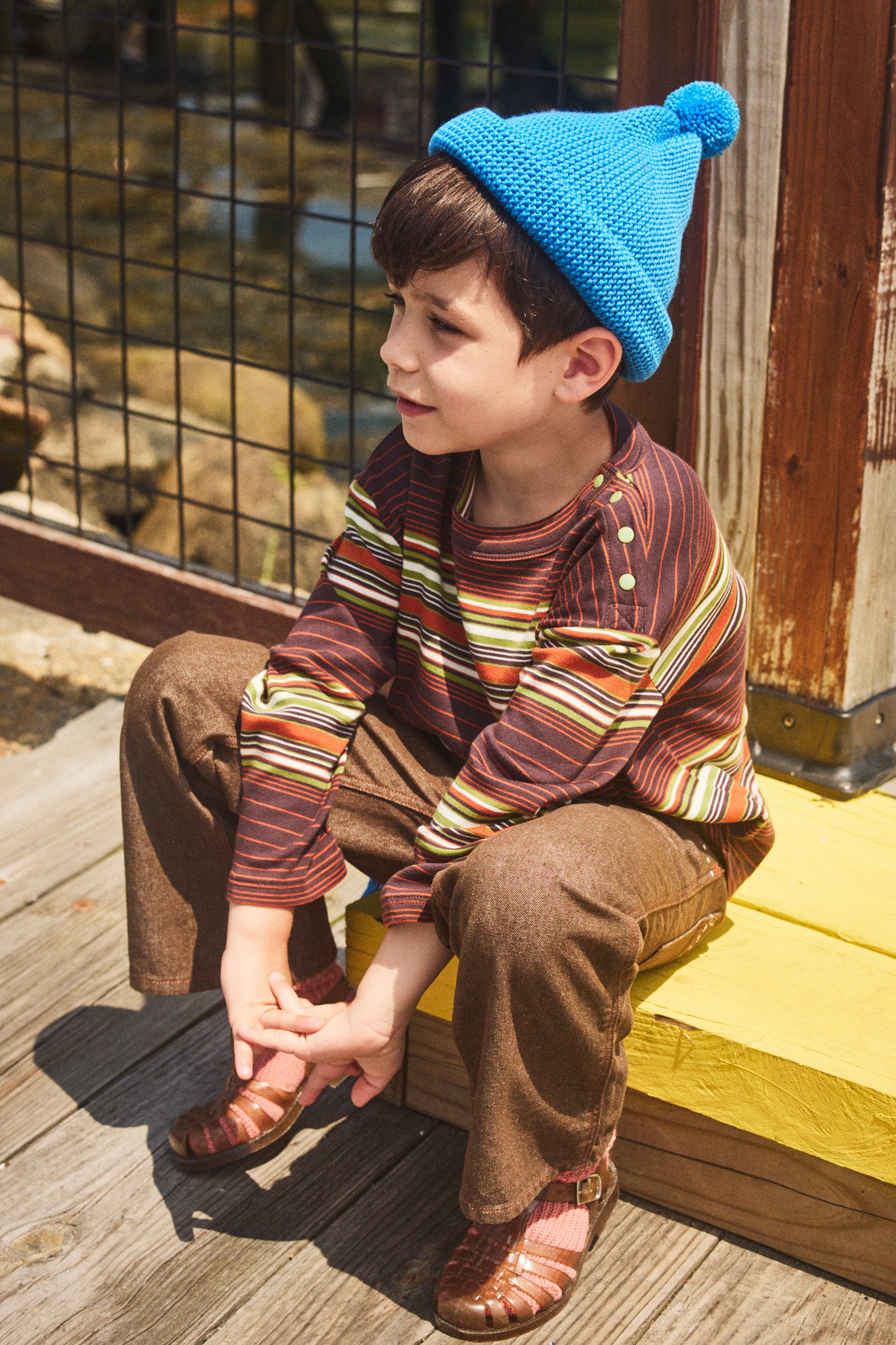 Garter Hat – Misha & Puff