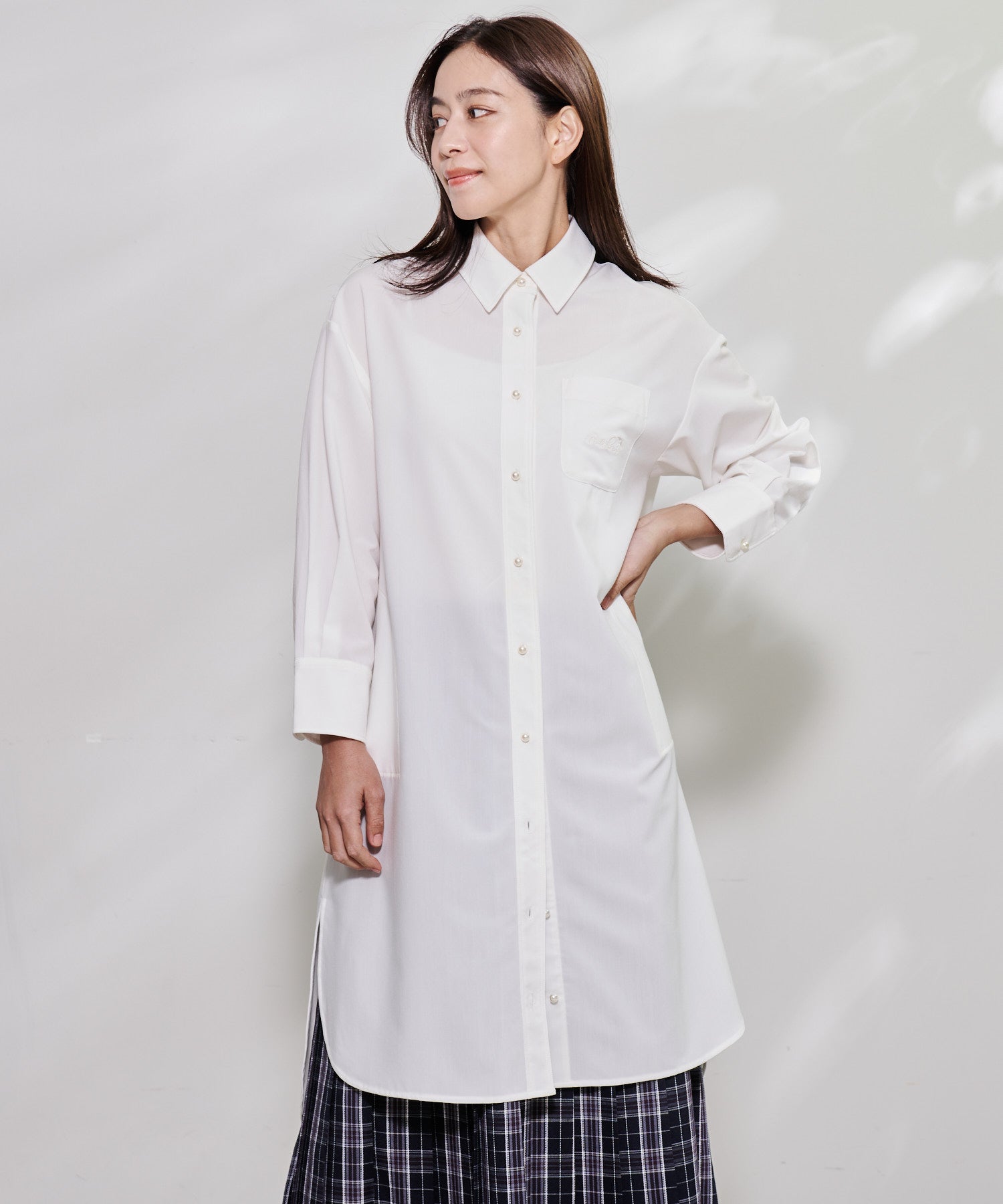 パールボタンシャツワンピース（ワンピース/レディース）｜アーノルド