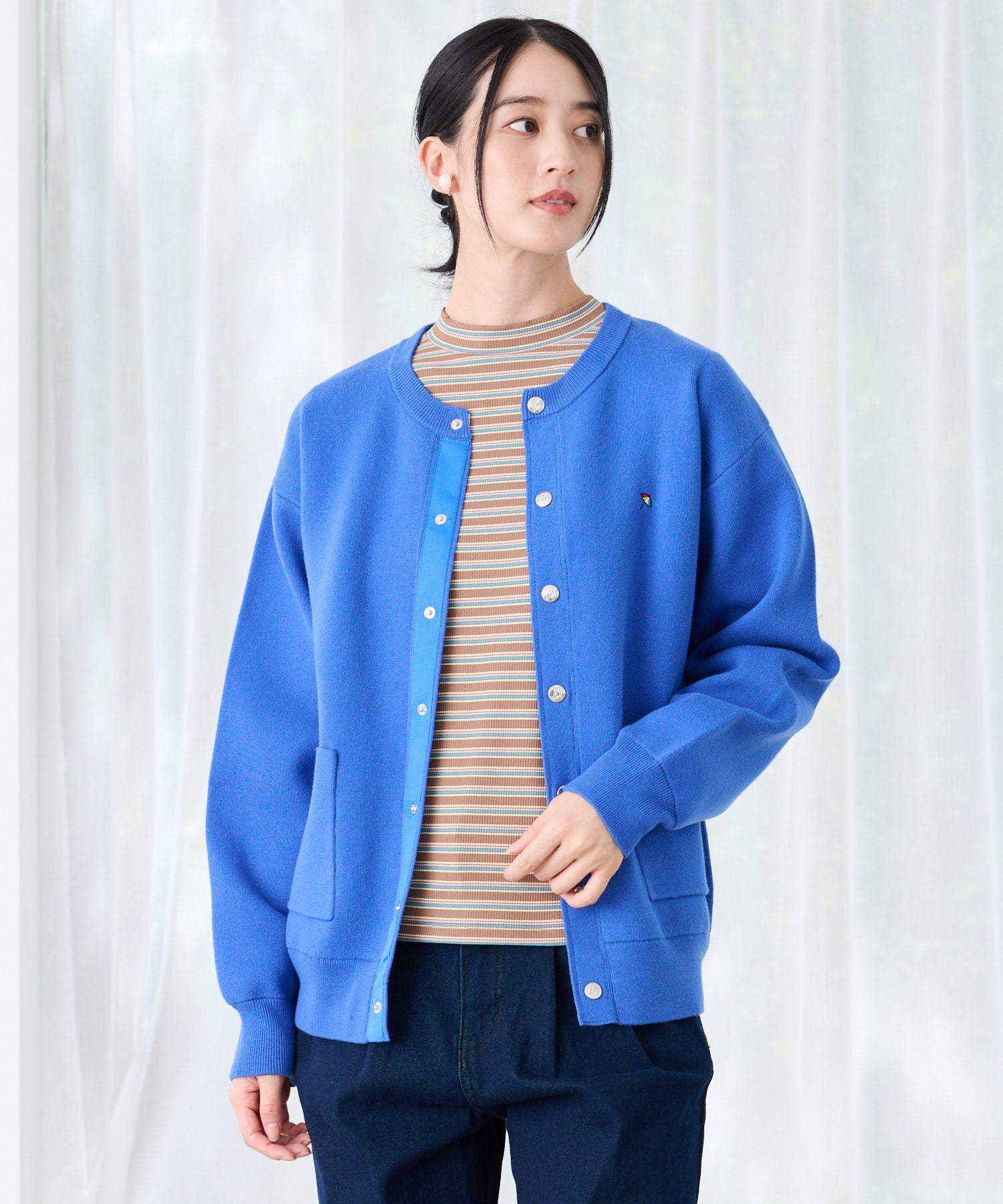 シェア スウェットライクニット カーディガン（カーディガン/ボレロ