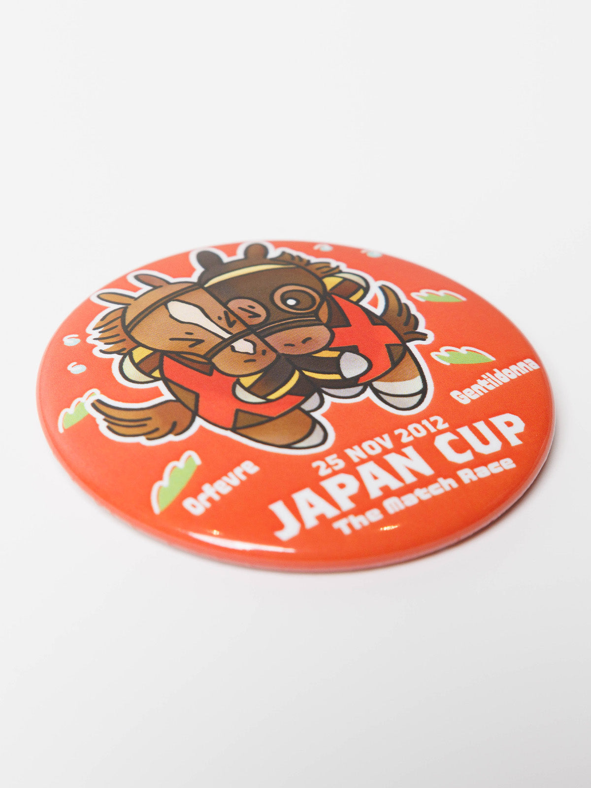 ジェンティルドンナvsオルフェーヴル・缶バッジ｜netkeiba