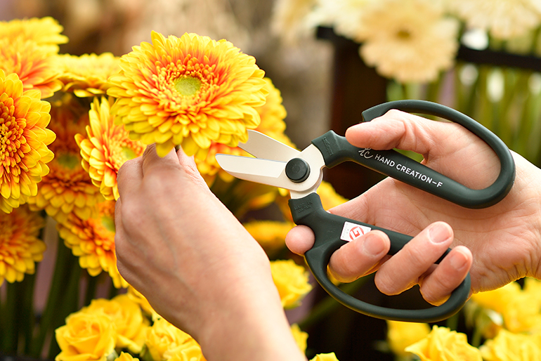 新潟直送計画】生花・園芸用ハサミ「ハンドクリエーション（白刃