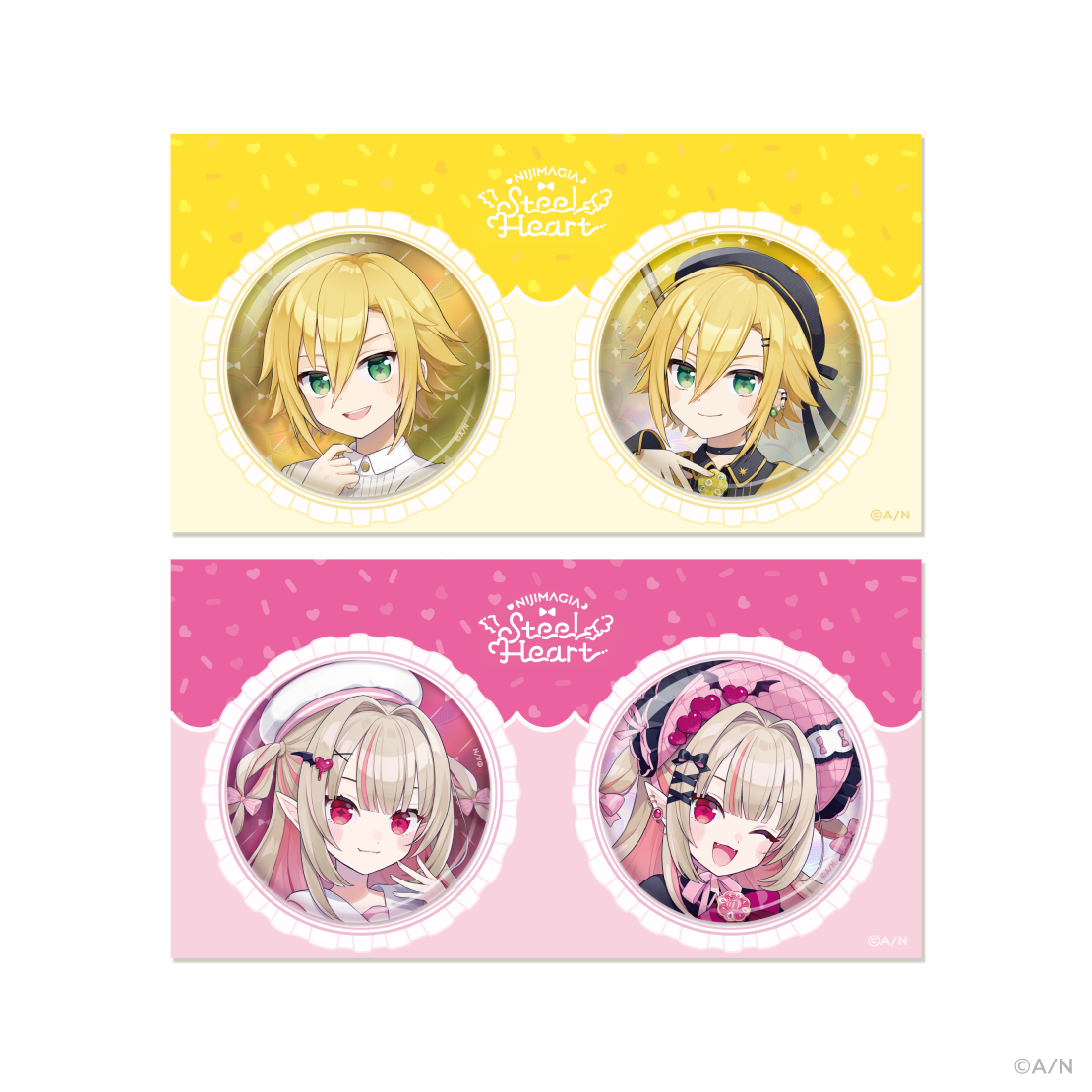 NIJIMAGIA~Steel Heart~】缶バッジセット｜にじさんじオフィシャルストア