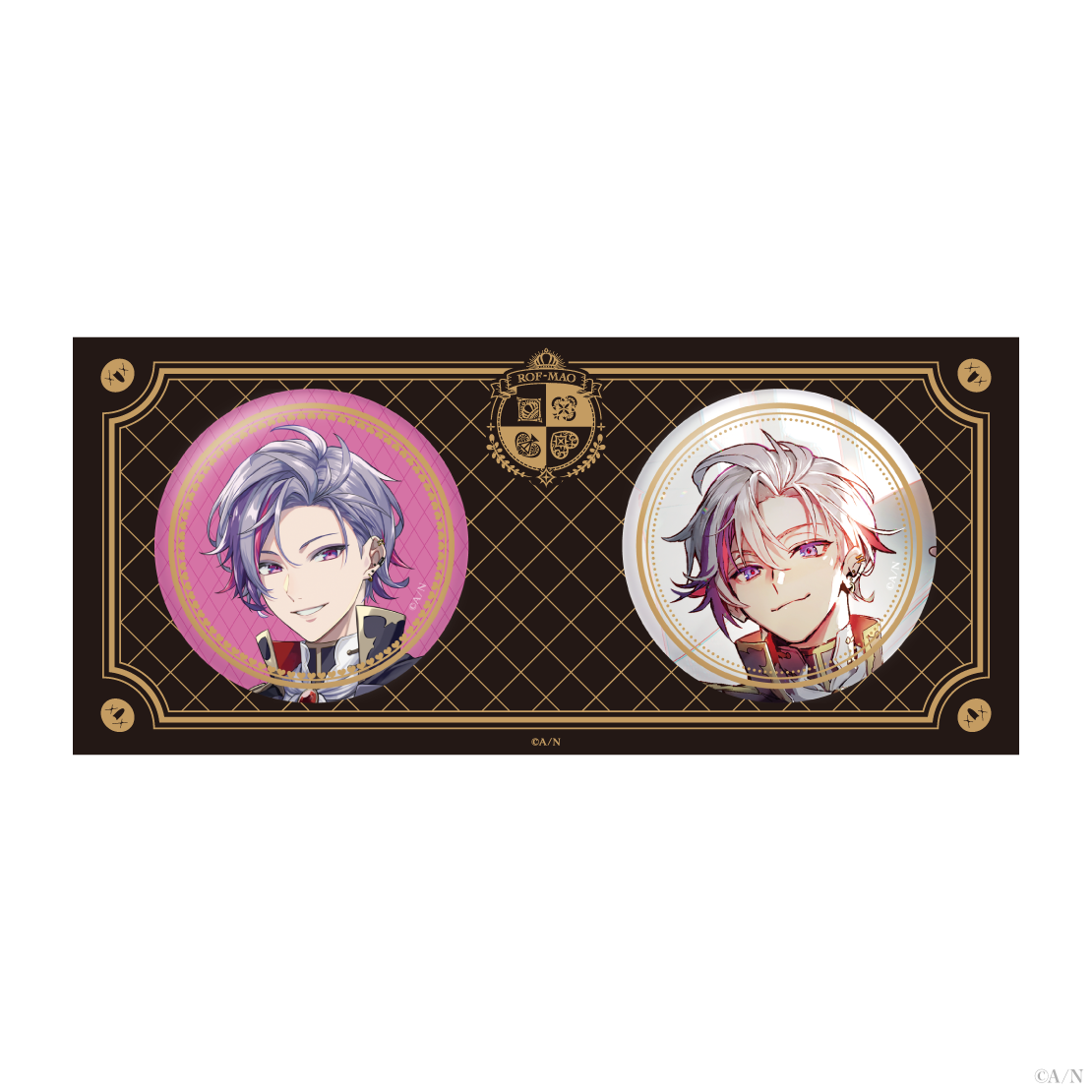 ROF-MAO トランプモチーフ】箔押し缶バッジセット｜にじさんじ