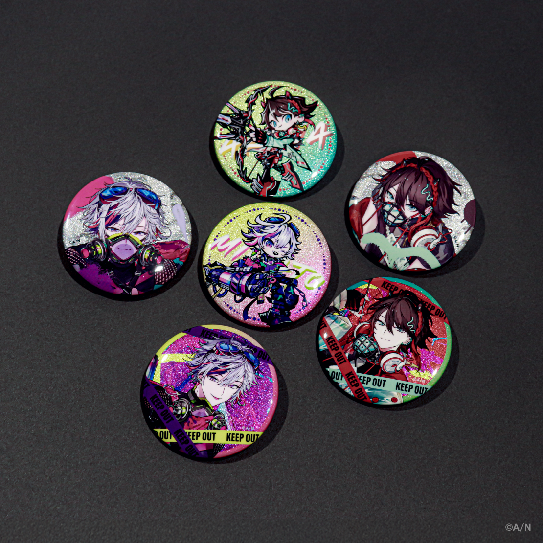 Stun Mode】ランダムグリッター缶バッジ｜にじさんじオフィシャルストア