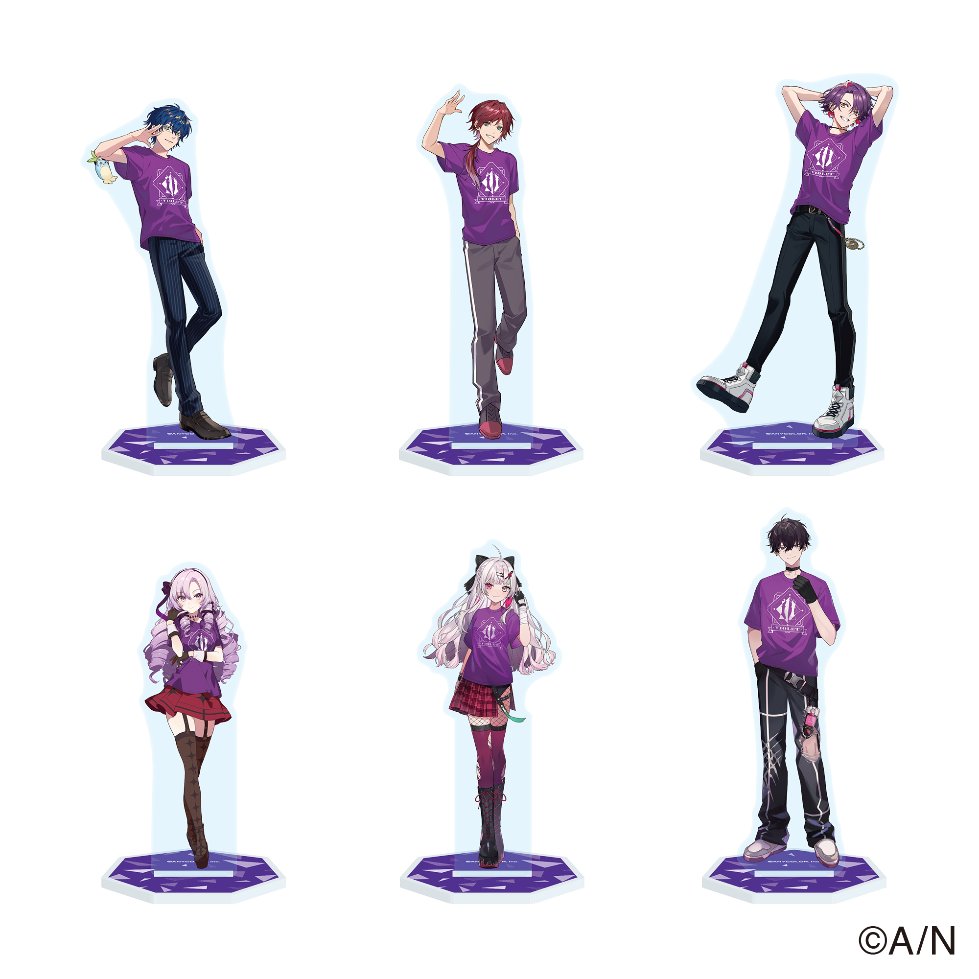 にじフェス2023】クラスTシャツ アクリルスタンド バイオレット ｜にじ