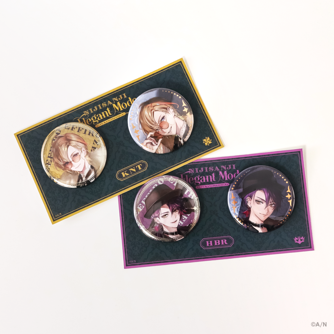 NIJISANJI Elegant Mode Type：Kanato&Hibari】缶バッジセット｜にじ