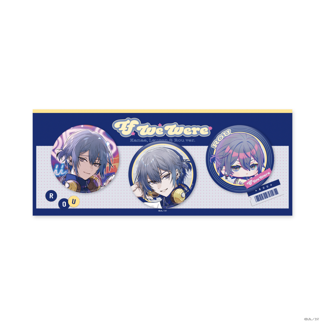 If We Were ~Kanae, Lauren & Rou ver.~】缶バッジセット｜にじさんじ