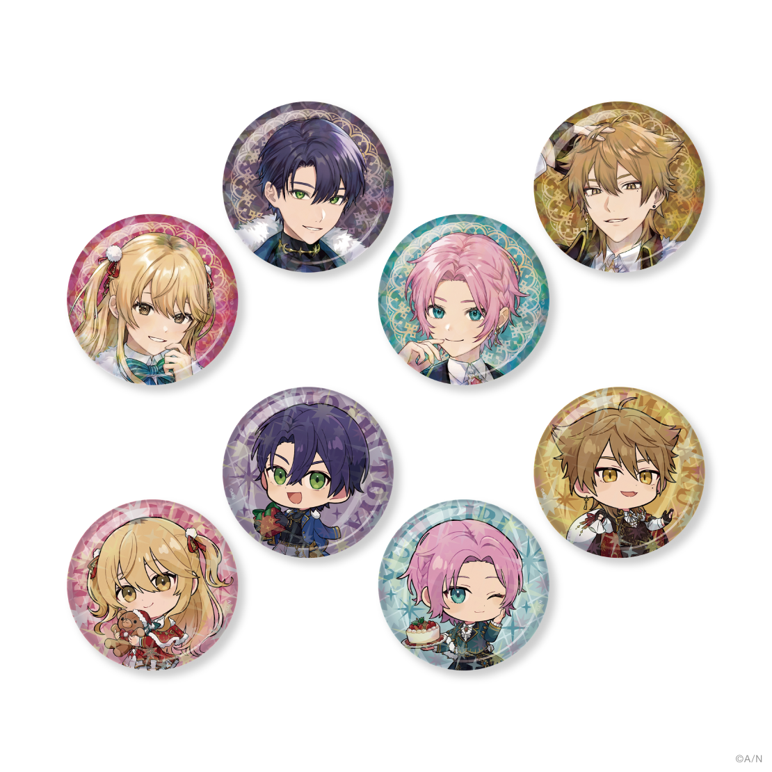 HAPPY TRIGGER CHRISTMAS】ランダムホログラム缶バッジ｜にじさんじ