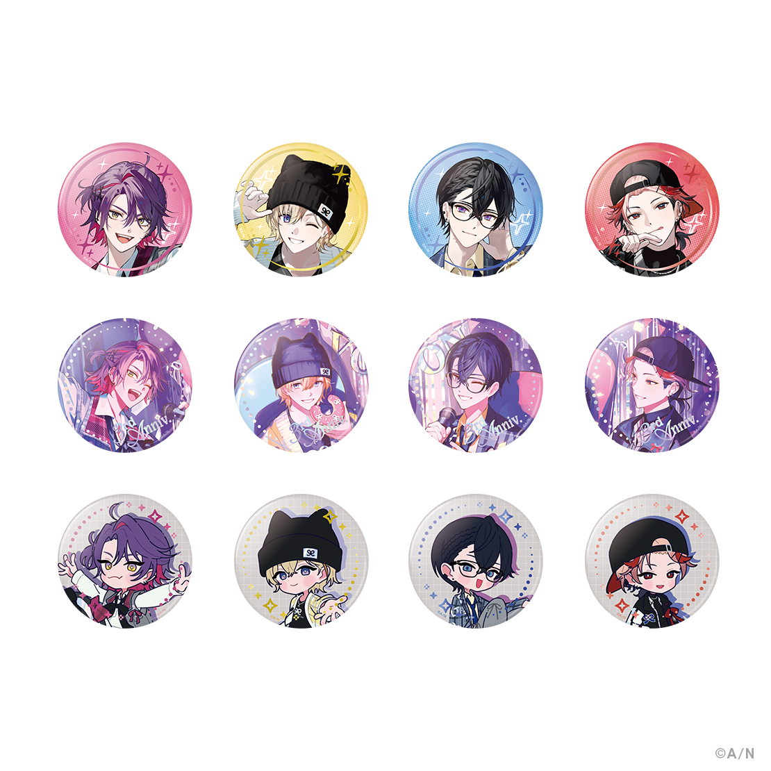 VOLTACTION 3rd Anniversary】ランダム箔押し缶バッジ｜にじさんじ